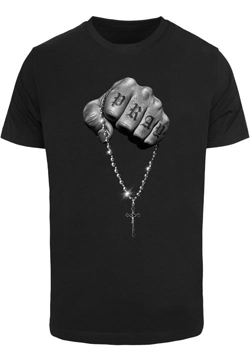 Mister Tee Bluser & t-shirts 'Faith Meets Strength'  grå / lysegrå / sort / hvid