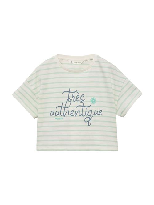 MANGO KIDS Bluser & t-shirts 'TRES'  navy / lysegrøn / offwhite