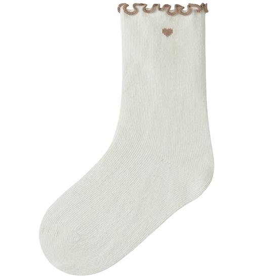 Lil Atelier Strømper - NmffiDucia - Coconut Milk/Oxford Tan