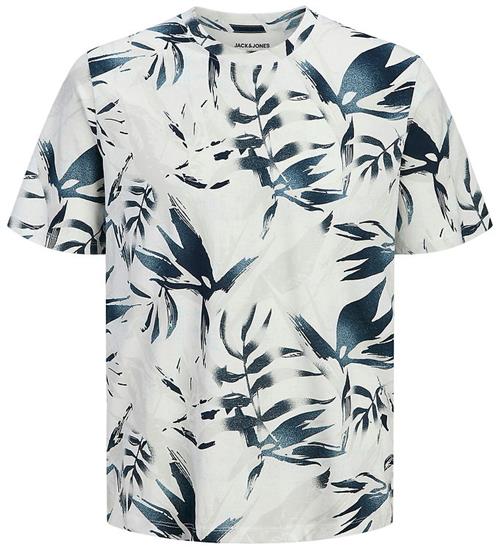 Jack & Jones T-shirt - JjhOnolulu - AOP - Cloud Dancer