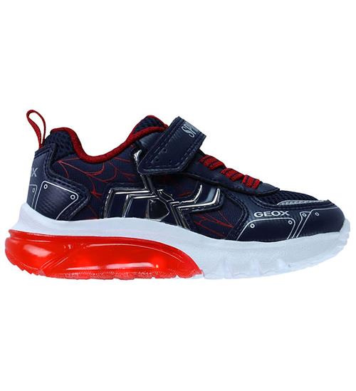 Geox Blinkesko - J Ciberdron - Navy/Rød m. Spiderman