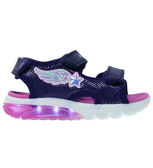Geox Sandaler m. Lys - J Ciberdron - Navy/Pink