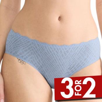 Sloggi Trusser ZERO Feel Bliss Hipster Brief Blå/Grå Small Dame