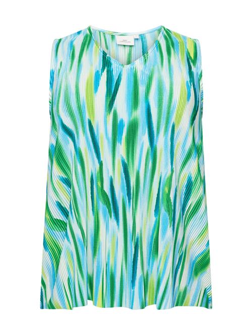 ONLY Carmakoma Bluse 'LISSETA'  blå / grøn / hvid