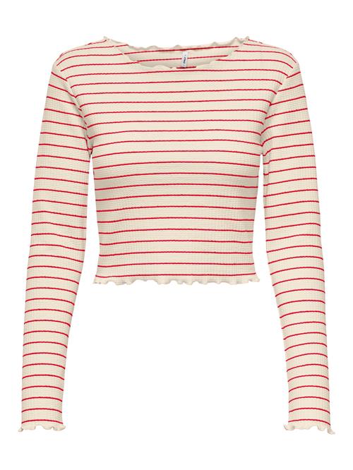 ONLY Shirts 'ONLANITS'  cranberry / uldhvid