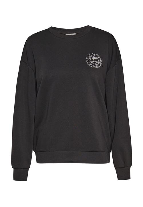 Usha Sweatshirt  sort / hvid