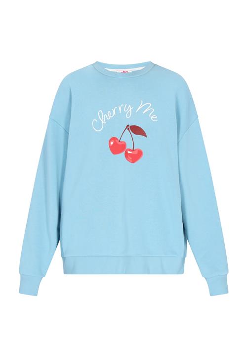 MYMO Sweatshirt 'Comfy'  lyseblå / rød / burgunder / hvid