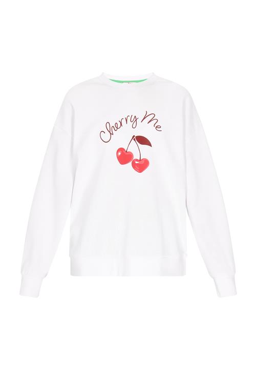 MYMO Sweatshirt  rød / burgunder / hvid