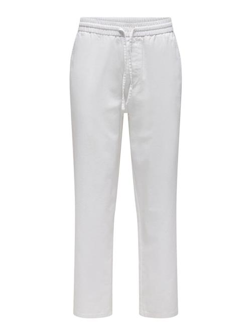 Only & Sons Lærredsbukser 'ONSSinus'  hvid