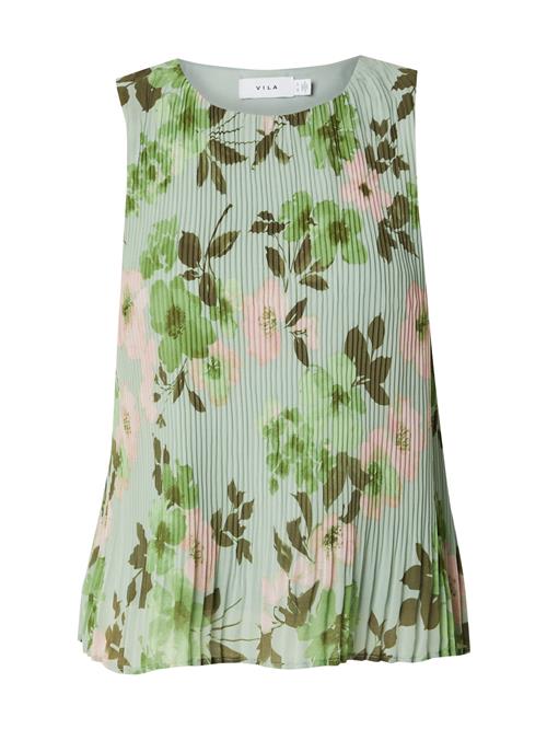 VILA Overdel  grøn / mint / mørkegrøn / lyserød