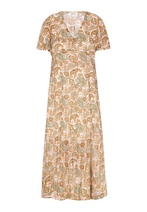 usha FESTIVAL Blusekjole 'Spring Summer'  creme / cognac / jade