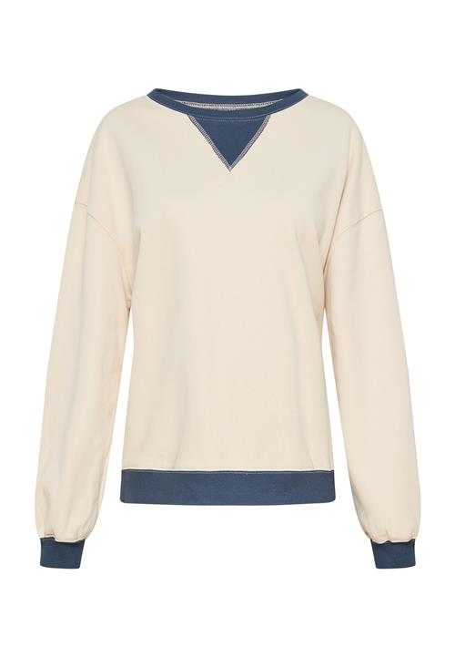 usha BLUE LABEL Sweatshirt  lysebeige / mørkeblå