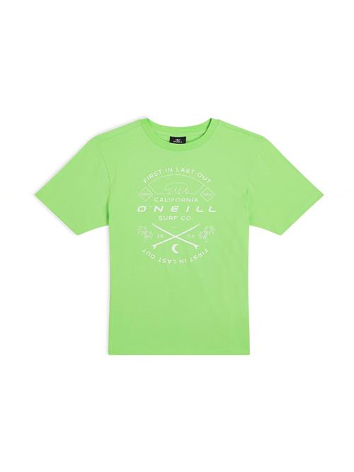 Se O'NEILL Shirts 'Jack Muir'  lime / hvid hos About You