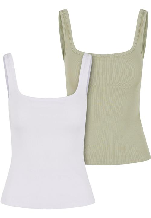 Urban Classics Overdel  oliven / hvid