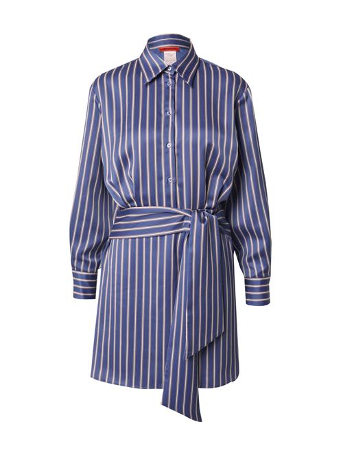 MAX&Co. Blusekjole 'NICHOLS'  lysebeige / mørkeblå