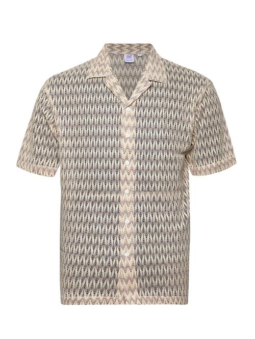 Campus Sutra Skjorte 'Toya'  lysebeige / mørkerød / sort