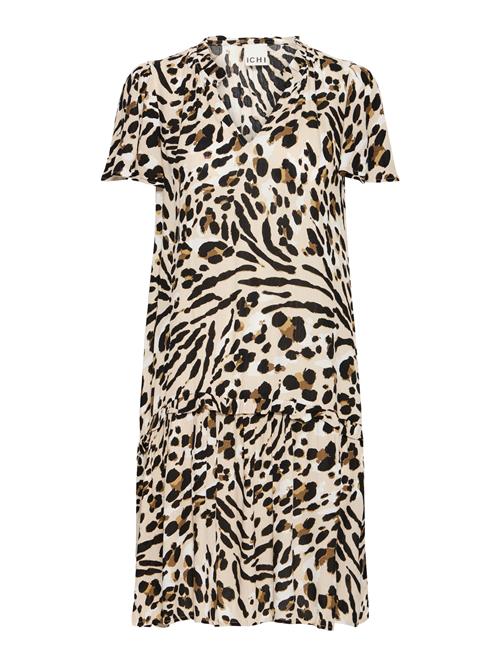 ICHI Sommerkjole 'IHMARRAKECH'  brun / cappuccino / sort