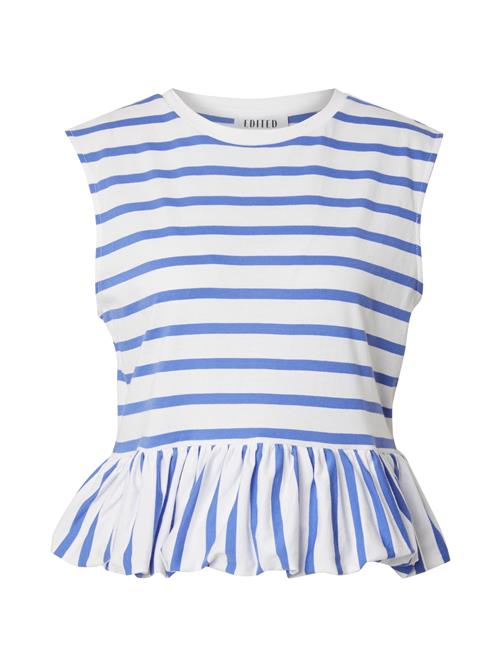 EDITED Shirts 'Davinia'  blå / hvid