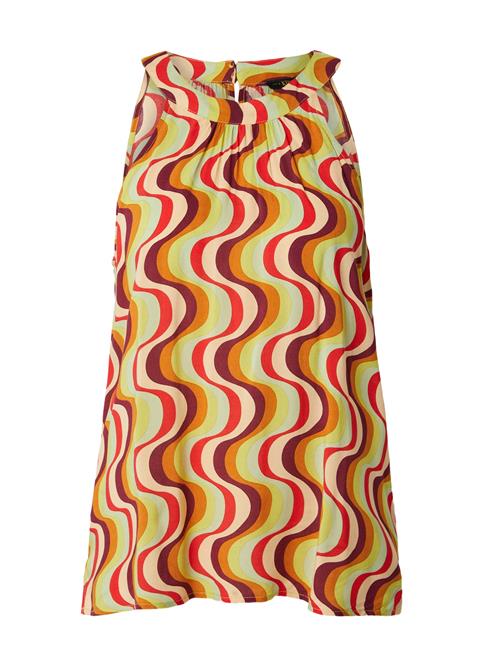 King Louie Overdel 'Virna Jiggy Voile'  creme / lime / aubergine / lys rød