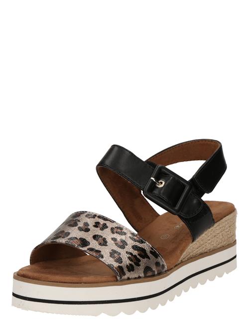 TOM TAILOR Sandaler  brun / mørkebrun / bronze / sort