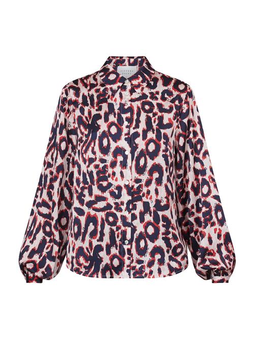 SISTERS POINT Bluse 'GADA'  creme / aubergine / rød