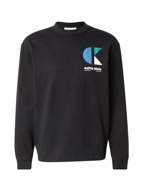 Calvin Klein Jeans Sweatshirt  lyseblå / siv / sort / hvid