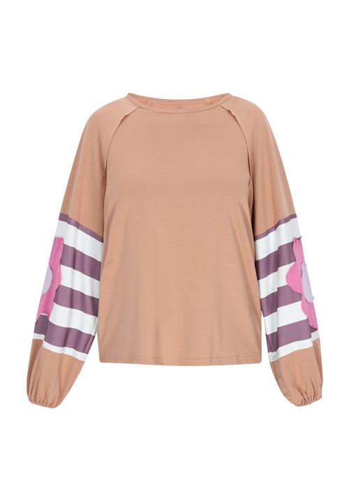 usha FESTIVAL Sweatshirt  lysebrun / mørkelilla / hvid