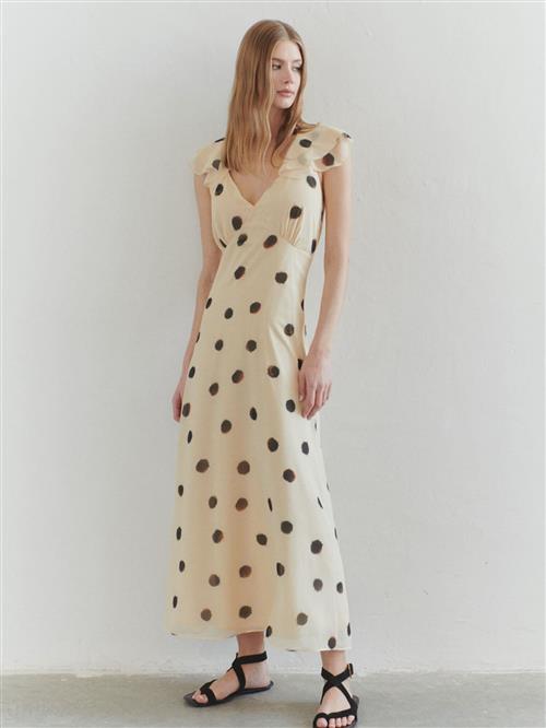 Trendyol Kjole  lysegul / sort