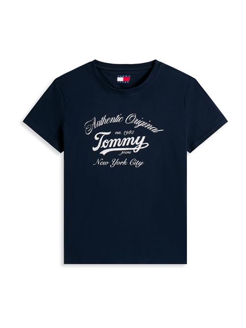 Tommy Jeans Shirts 'ESSENTIAL'  mørkeblå / hvid