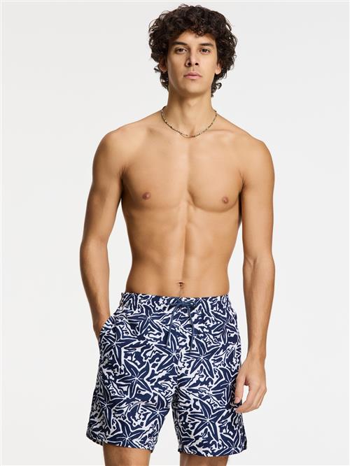Shiwi Badeshorts 'Mike Starfish'  navy / hvid