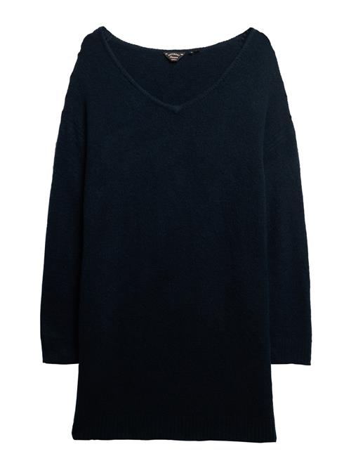 Superdry & Co Strikkjole  mørkeblå
