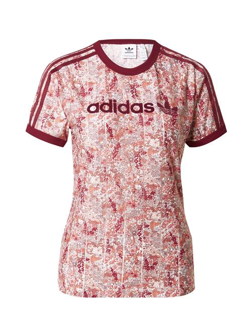 ADIDAS ORIGINALS Shirts 'Adidas Originals x Liberty London'  pastelorange / vinrød / hvid