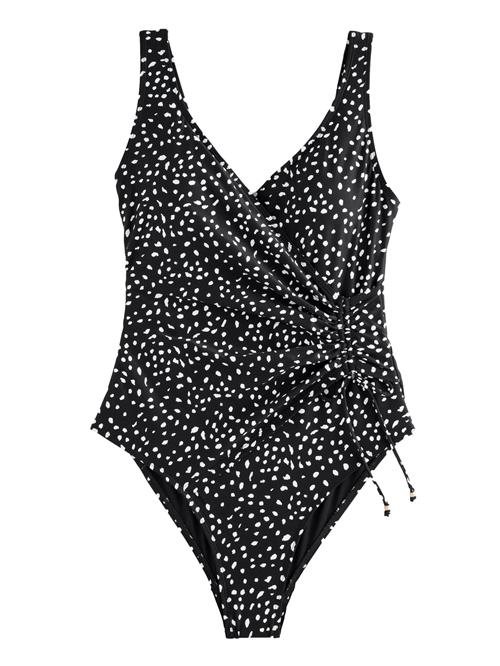 Next Formgivende badedragt  sort / hvid