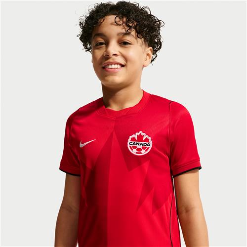 Canada Nike Dri-FIT Replica-fodboldtrøje til større børn Home - rød