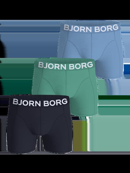 Björn Borg Organic Cotton Stretch Boxers 3-pack Blå, XS