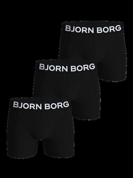 Björn Borg Organic Cotton Stretch Boxers 3-pack Sort, M