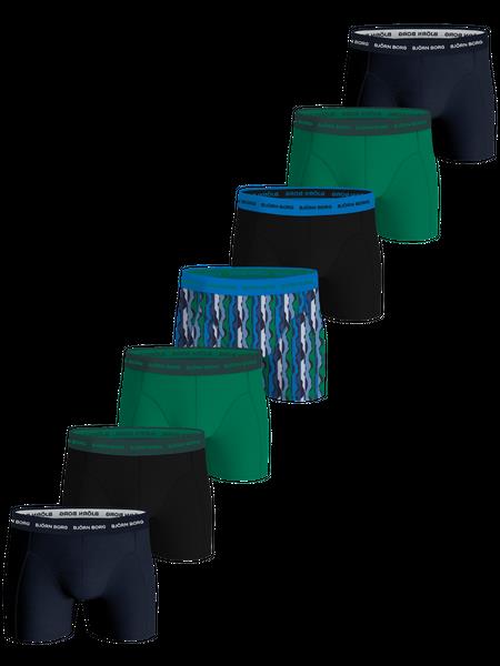 Björn Borg Cotton Stretch Boxers 7-pack Sort, L