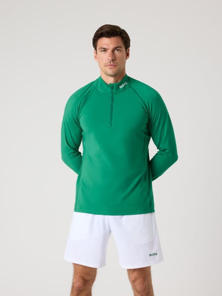 Björn Borg Borg Golf Midlayer Half Zip Grøn, S