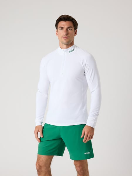 Björn Borg Borg Golf Midlayer Half Zip Hvid, L