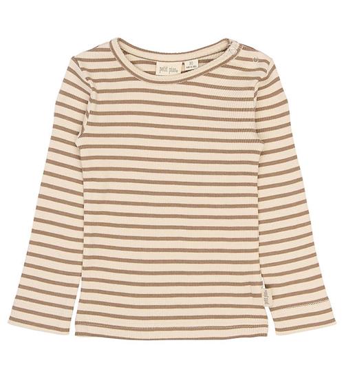Petit Piao Bluse - Rib/Modal - PPSky - Ginger Snap Striped
