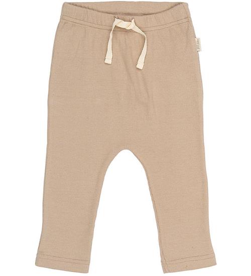 Petit Piao Bukser - Rib/Modal - PPStone - Ginger snap