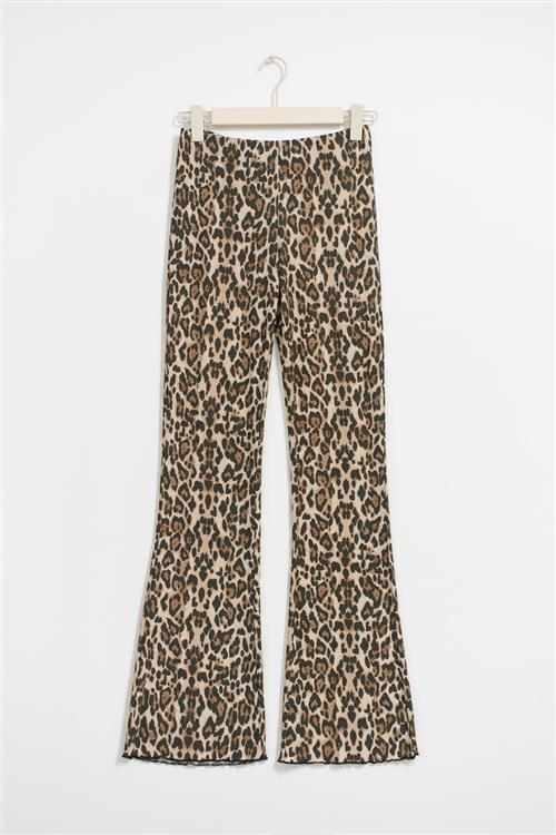 Gina Tricot - Flare trousers - flare bukser - Brun - L - Dame