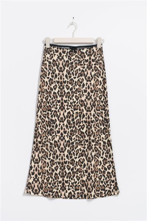 Gina Tricot - Bow midi skirt - Nederdele - Beige - S - Dame