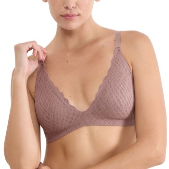 Sloggi BH ZERO Feel Bliss Push-Up Bra Brun M+ Dame