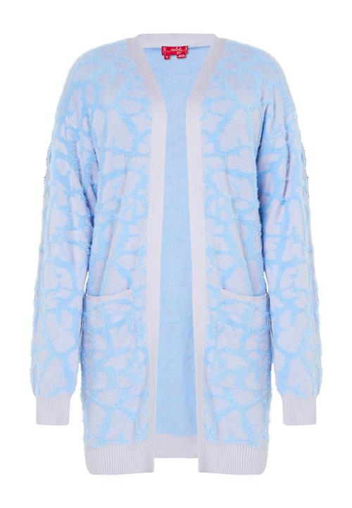 swirly Cardigan  blå / hvid