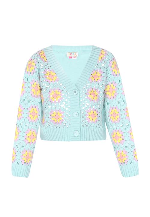 IZIA Cardigan  turkis / gul / lavendel / lyserød