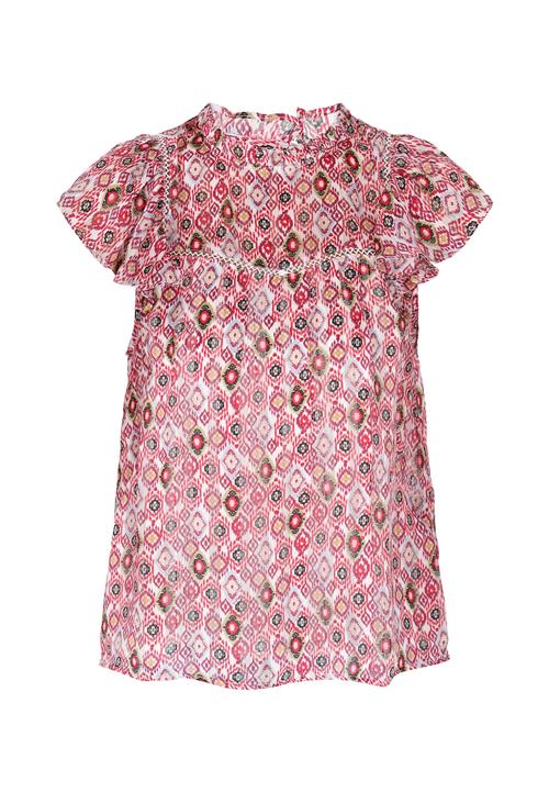 IZIA Bluse 'Ethno'  lyseblå / gran / lyserød / bordeaux