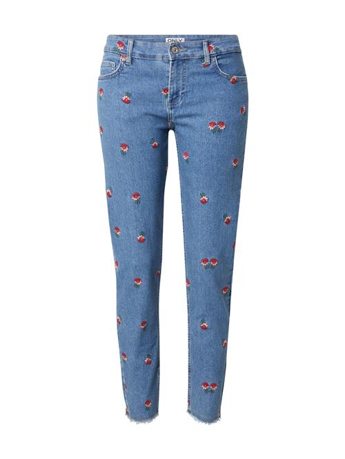 ONLY Jeans 'ONLHUSH'  blue denim / oliven / lyserød / mørkerød