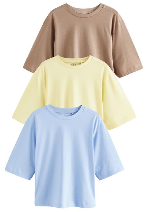 Next Shirts  himmelblå / brokade / lysegul