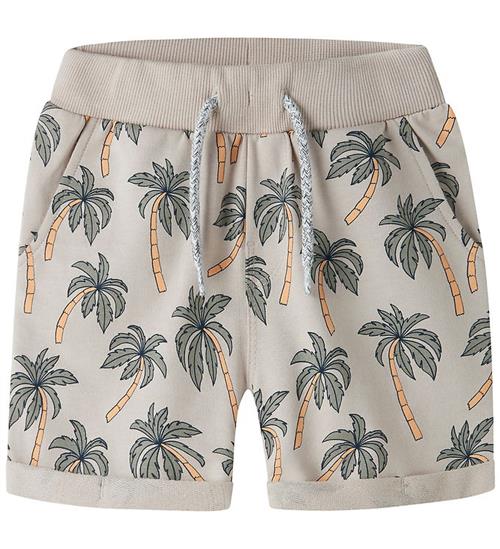 Name It Sweatshorts - NmmVerrmo - Chateau Gray/Palms